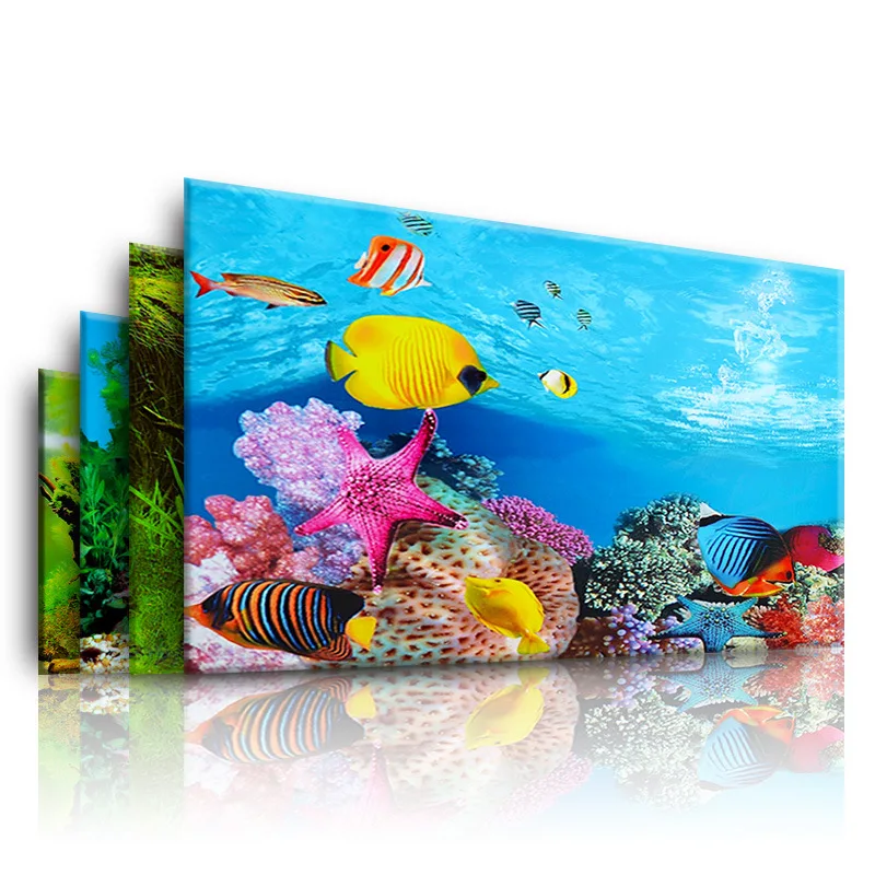 Marine Aquarium Hobby - Achtergrond voor aquarium 3d sticker poster