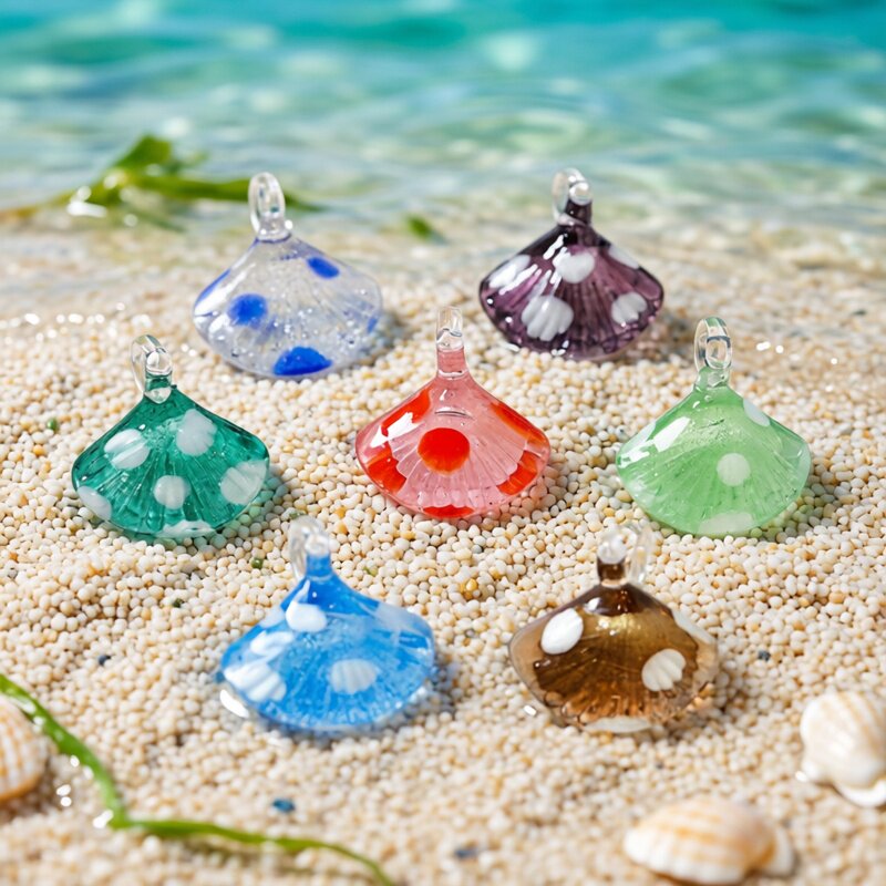 Marine Aquarium Hobby - Kleurrijke Mini Sea Shell Charm Glazen