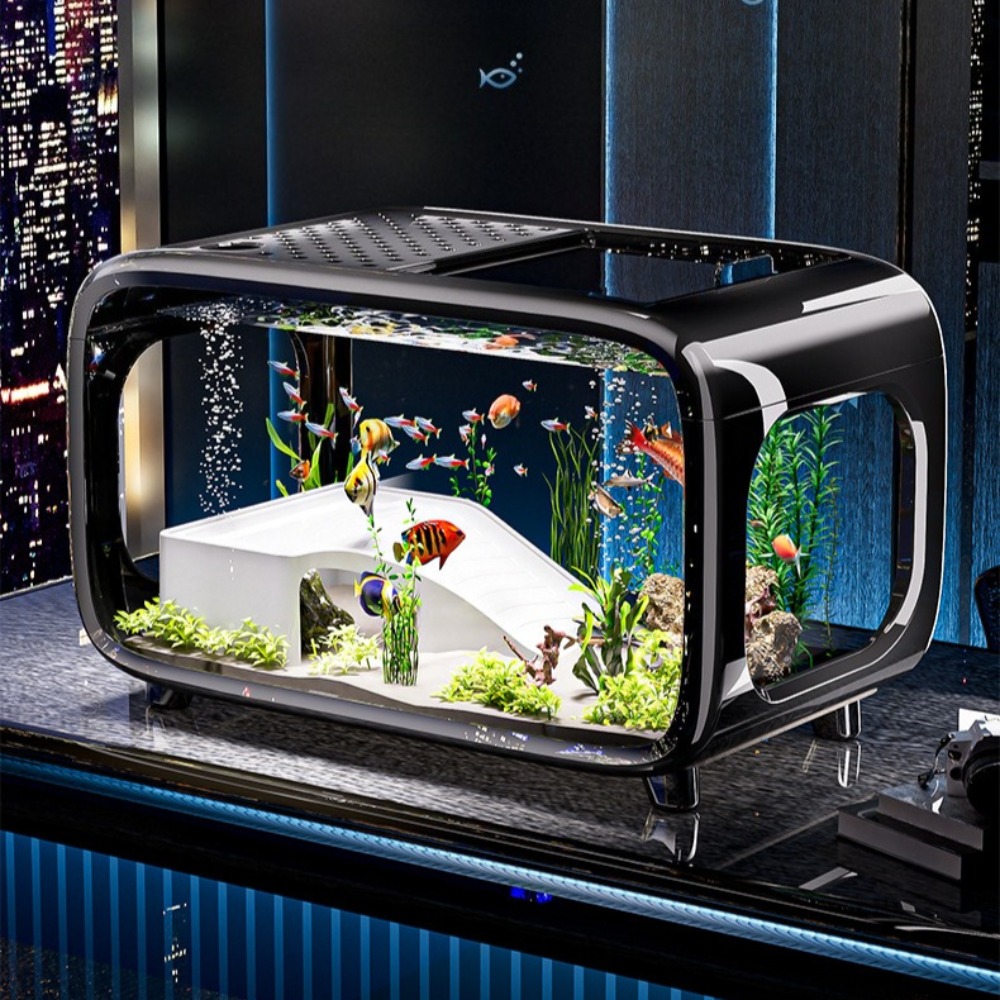 Marine Aquarium Hobby - Transparant luxe aquarium Duurzame woonkamerdecoratie Kleine