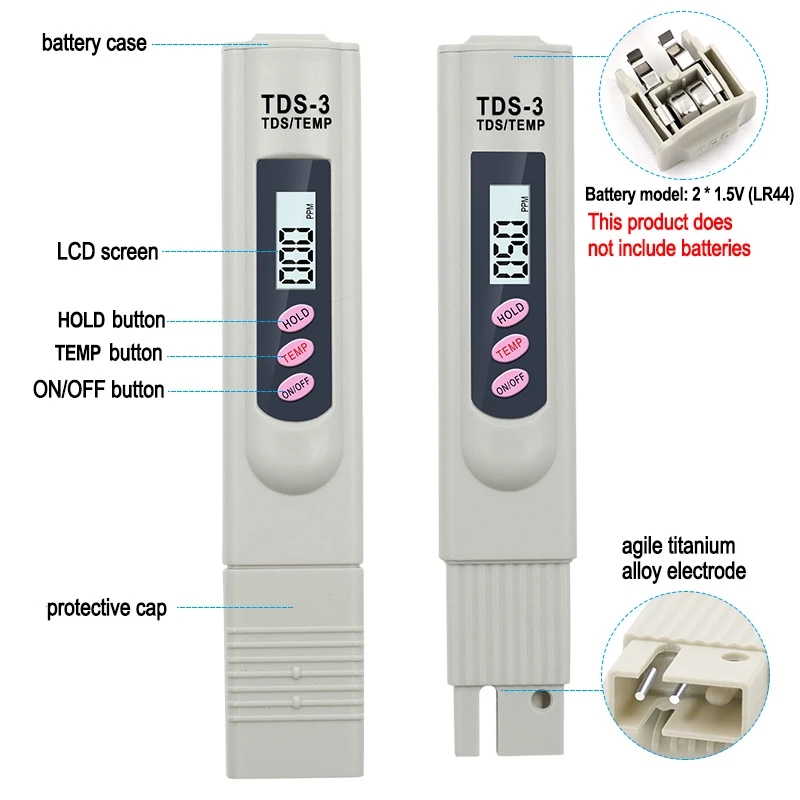 1/3 stuks draagbare LCD digita - Marine Aquarium Equipment recensie en prijs