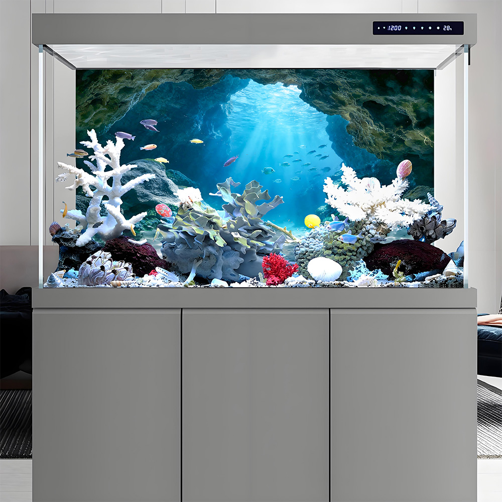 Diepzeeblaauw gat, achtergrond - Marine Aquarium Glue recensie en prijs