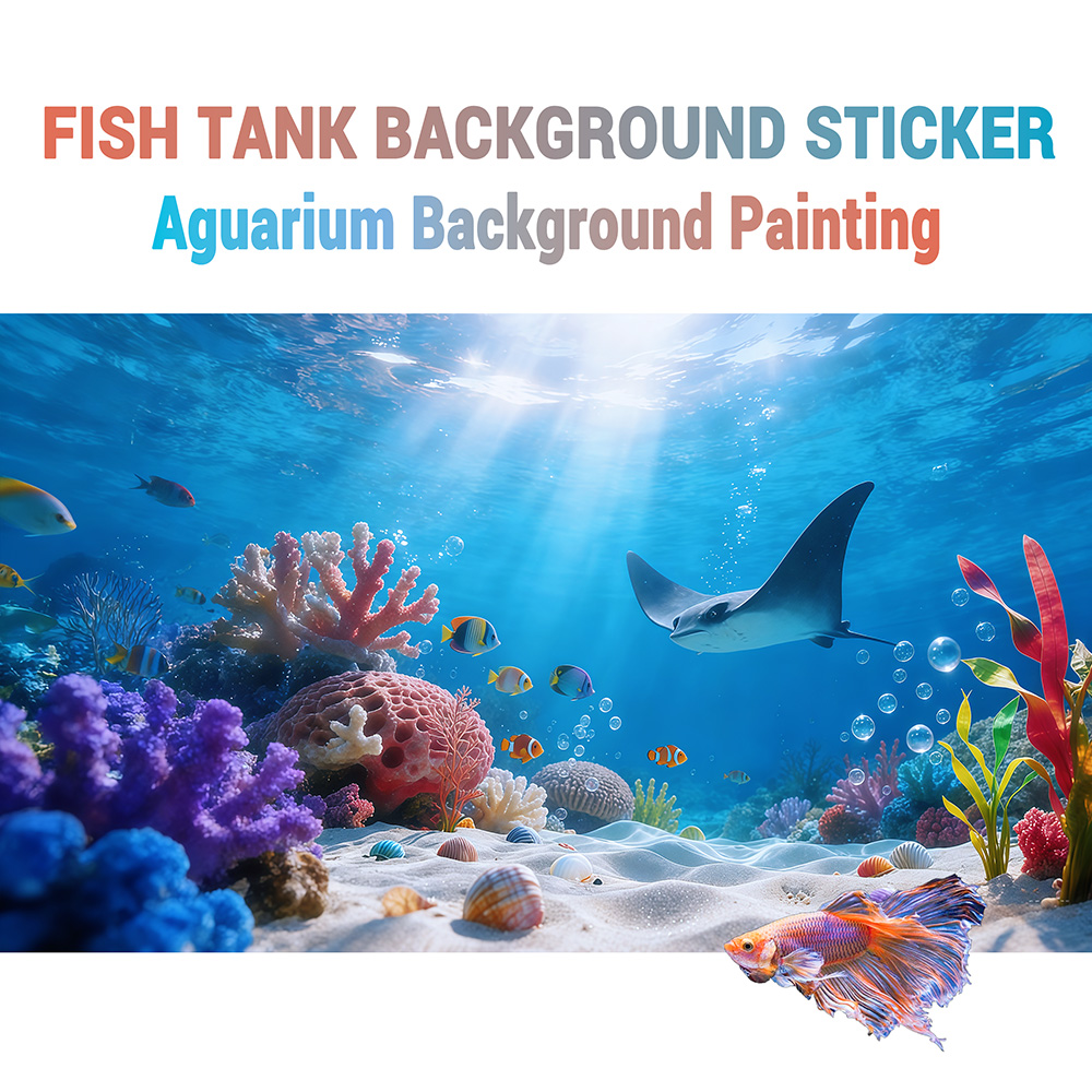 Aquarium achtergrondsticker, S - Marine Aquarium Glue recensie en prijs