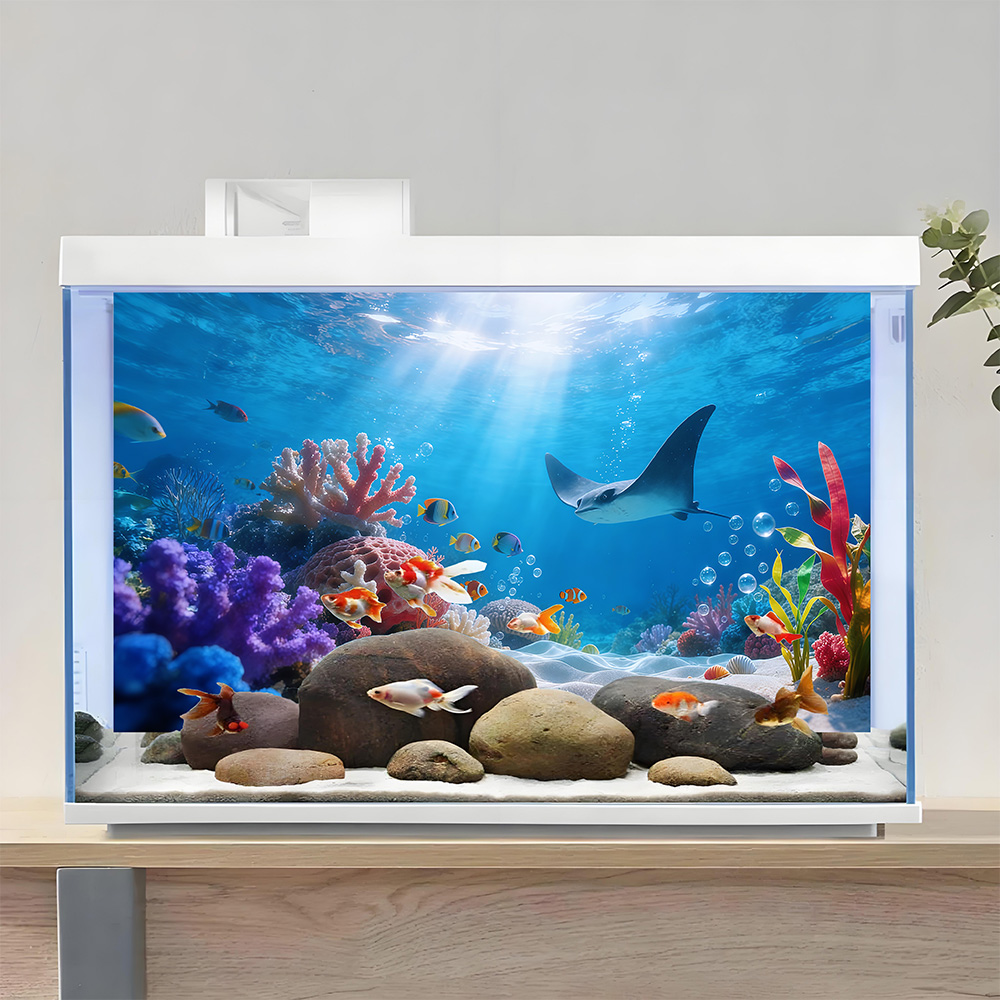 Aquarium achtergrondsticker, S - Marine Aquarium Glue recensie en prijs