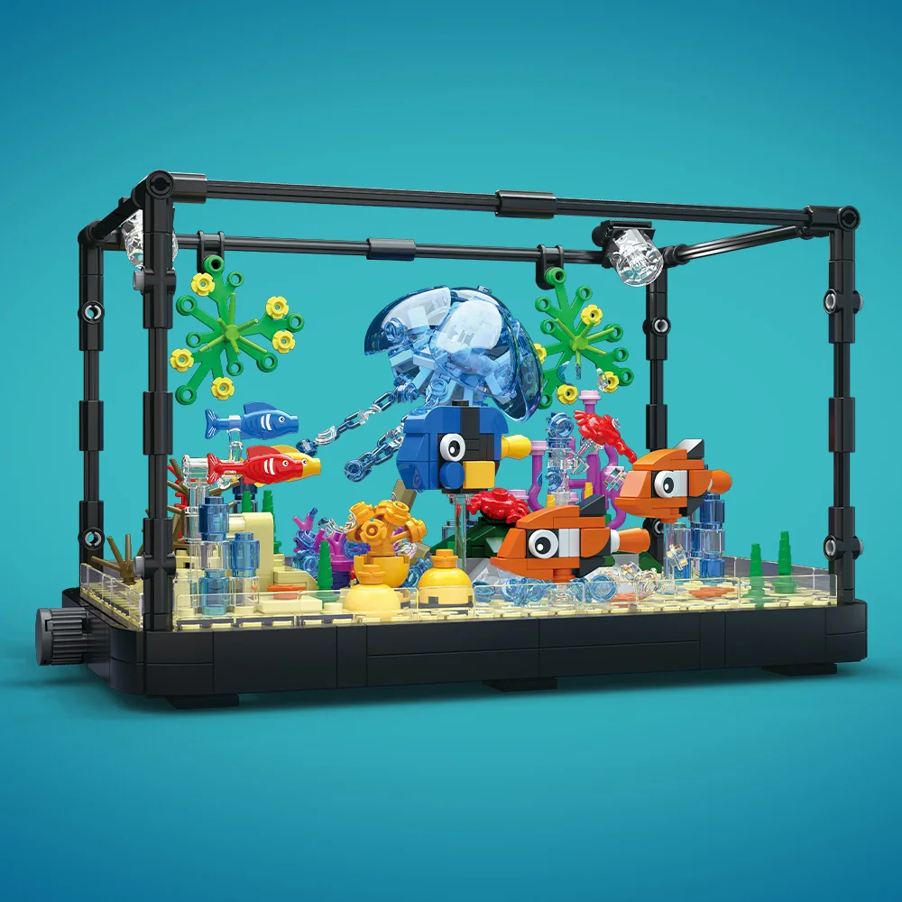 Aquarium bouwsteenset met lich - Aquarium And Marine recensie en prijs