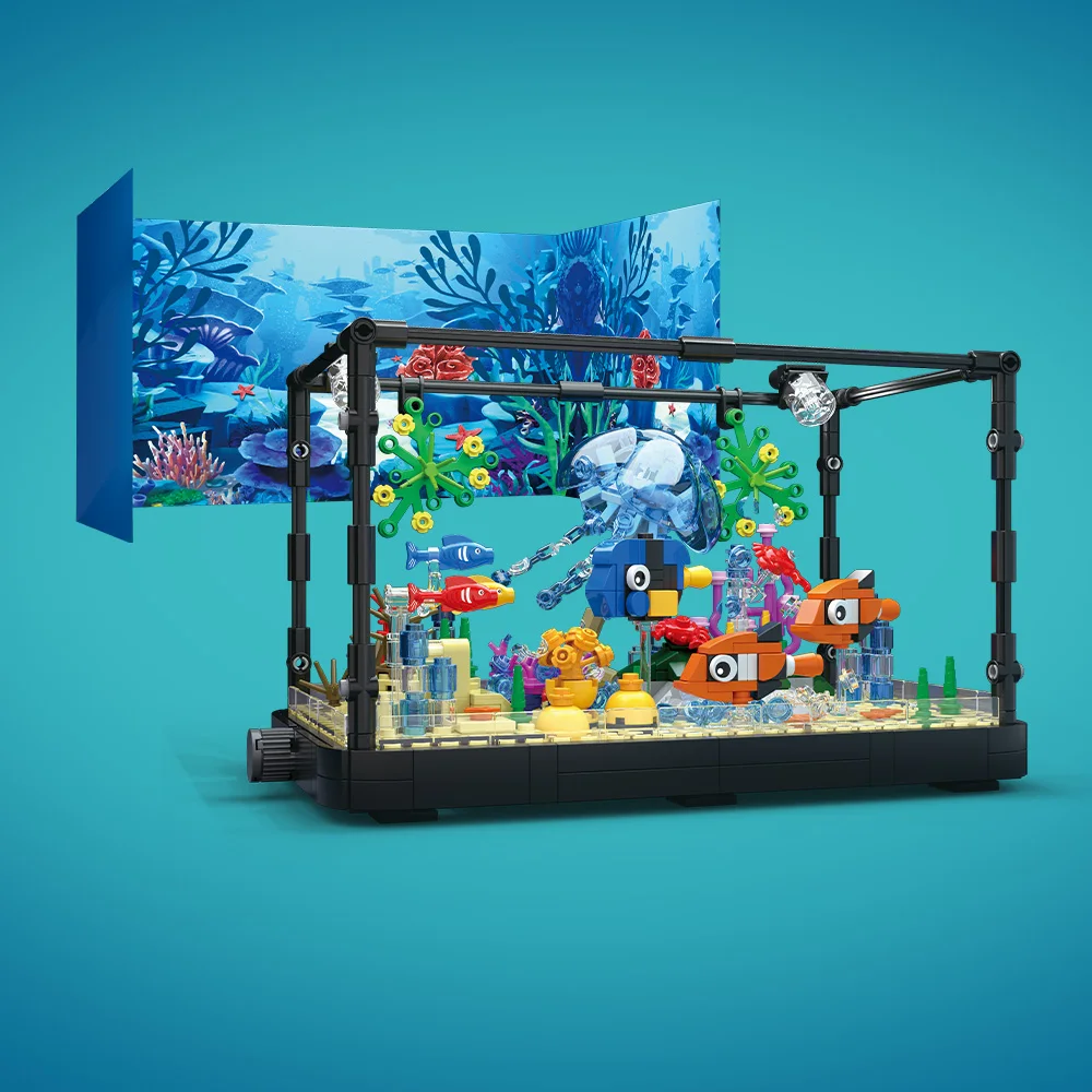 Aquarium bouwsteenset met lich - Aquarium And Marine recensie en prijs